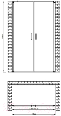 Душевая дверь Berges Legos LS-3 120 / 062027
