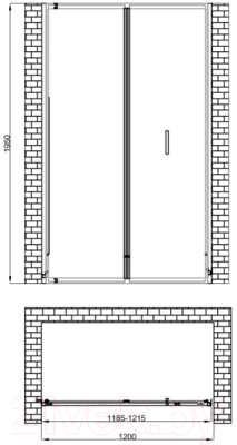 Душевая дверь Berges Legos LS-4 120 / 062030