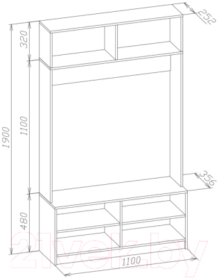 Секция в прихожую Сокол-Мебель ВШ-9