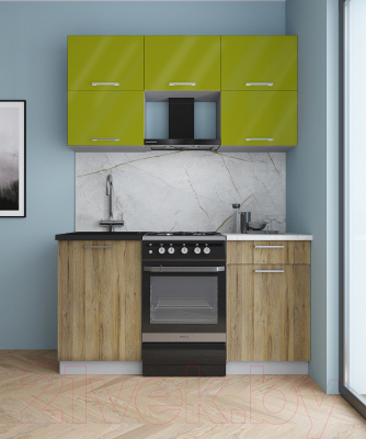 Кухонный гарнитур Интерлиния Мила Gloss 50-15