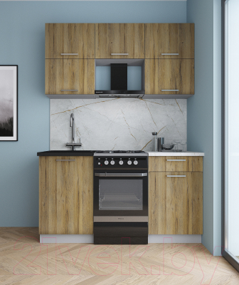 Кухонный гарнитур Интерлиния Мила Gloss 50-15