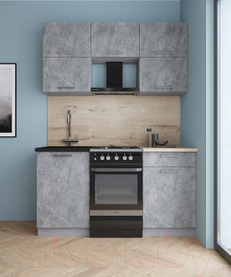 Кухонный гарнитур Интерлиния Мила Gloss 50-15