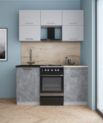 Кухонный гарнитур Интерлиния Мила Gloss 50-15