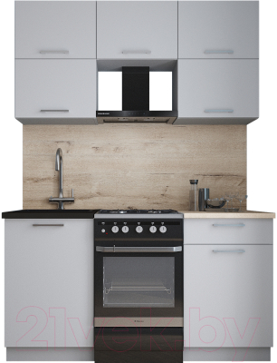Кухонный гарнитур Интерлиния Мила Gloss 50-15 - фото