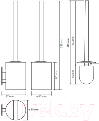 Ершик для унитаза Bemeta Easy 163113061