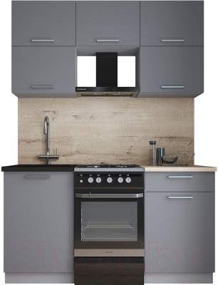 Кухонный гарнитур Интерлиния Мила Gloss 50-15 - фото