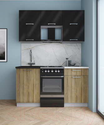 Кухонный гарнитур Интерлиния Мила Gloss 50-15