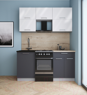 Кухонный гарнитур Интерлиния Мила Gloss 50-16