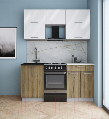 Кухонный гарнитур Интерлиния Мила Gloss 50-16