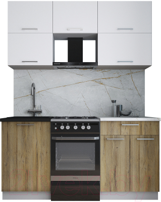 Кухонный гарнитур Интерлиния Мила Gloss 50-16 - фото