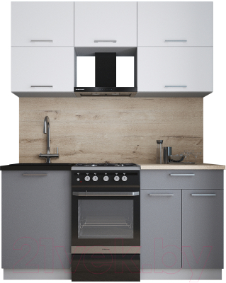 Кухонный гарнитур Интерлиния Мила Gloss 50-16 - фото