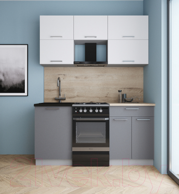 Кухонный гарнитур Интерлиния Мила Gloss 50-16