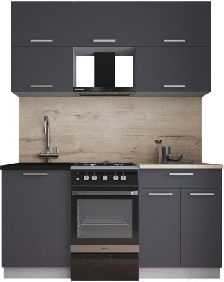 Кухонный гарнитур Интерлиния Мила Gloss 50-16 - фото