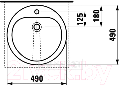 Умывальник Laufen 8117724000001+0510OT25K7