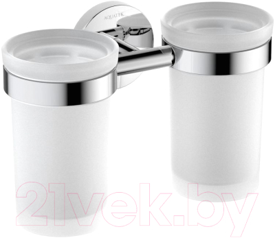 Набор стаканов для зубной щетки и пасты Aquatek Европа AQ4117CR - фото