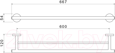 Держатель для полотенца Aquatek Оберон AQ4230CR