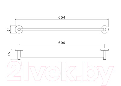 Держатель для полотенца Aquatek Европа AQ4114MB