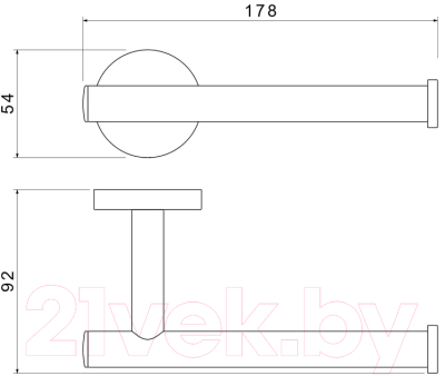 Держатель для туалетной бумаги Aquatek Оберон AQ4208CR