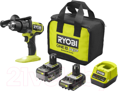 Аккумуляторная дрель-шуруповерт Ryobi One + RPD18X-2C52S / 5133005527 - фото