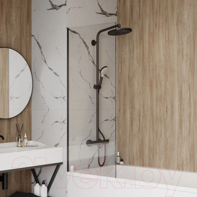 Стеклянная шторка для ванны Teymi Timo 60x140 / T00271