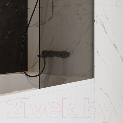 Стеклянная шторка для ванны Teymi Timo S 60x140 / T00272