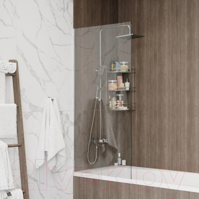 Стеклянная шторка для ванны Teymi Timo 70x140 / T00273