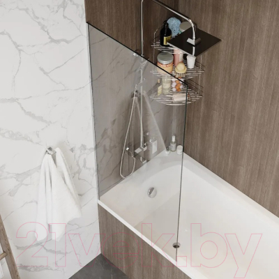 Стеклянная шторка для ванны Teymi Timo 70x140 / T00273