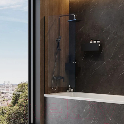 Стеклянная шторка для ванны Teymi Timo 70x140 / T00274