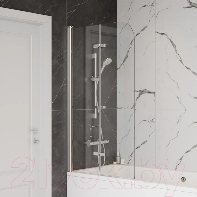 Стеклянная шторка для ванны Teymi Anni 80x140 / T00276