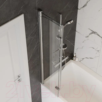 Стеклянная шторка для ванны Teymi Anni 80x140 / T00276