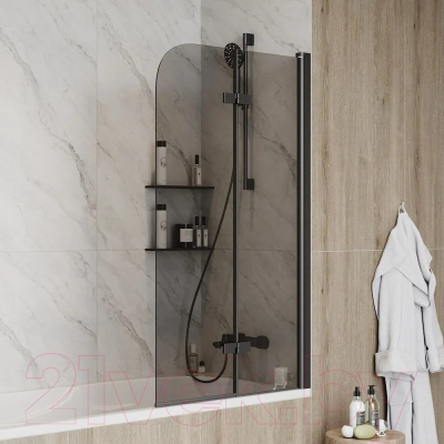 Стеклянная шторка для ванны Teymi Anni S 80x140 / T00278