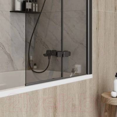 Стеклянная шторка для ванны Teymi Anni S 80x140 / T00278