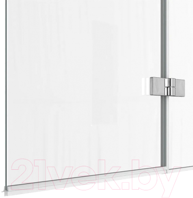 Стеклянная шторка для ванны Teymi Anni 100x140 / T00279