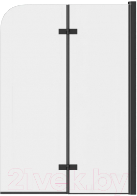 Стеклянная шторка для ванны Teymi Anni 100x140 / T00280 - фото