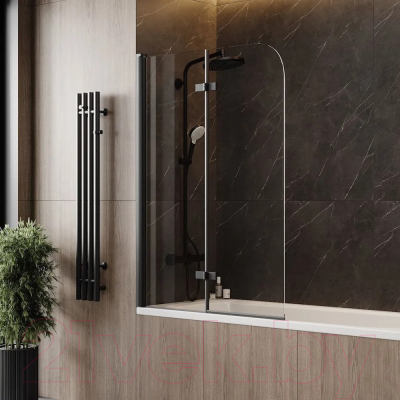 Стеклянная шторка для ванны Teymi Anni 100x140 / T00280