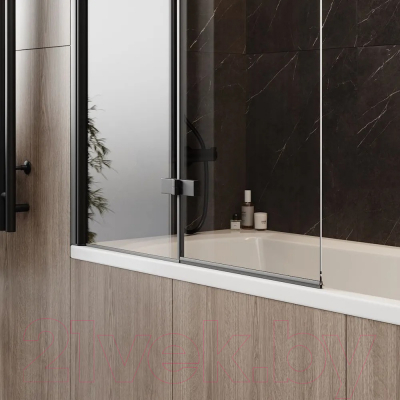 Стеклянная шторка для ванны Teymi Anni 100x140 / T00280