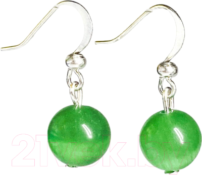 Серьги Wolves Элитный Кошачий глаз 40847 №1 - фото