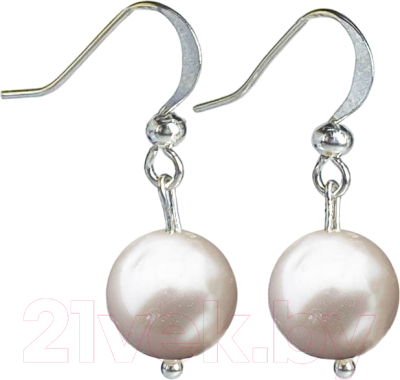 Серьги Wolves Элитный Жемчуг 10мм 41009 №1 - фото