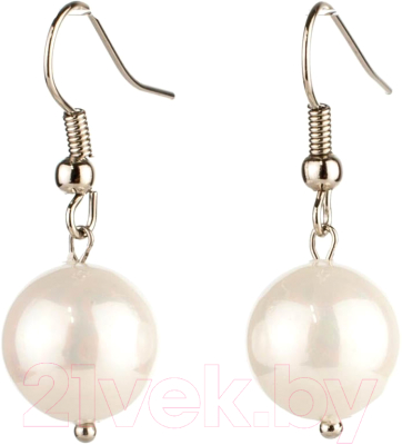 Серьги Wolves Элитный Жемчуг 10мм 41010 №2 - фото