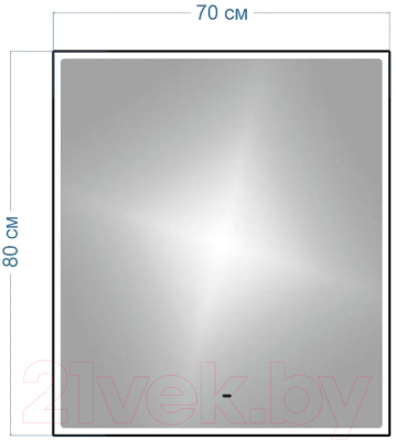 Зеркало Teymi Helmi Black Edition 70x80 / T20304IR