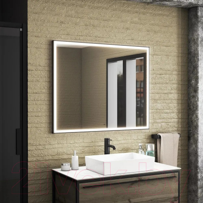 Зеркало Teymi Helmi Black Edition 100x80 / T20306IR (подсветка, сенсор на взмах)