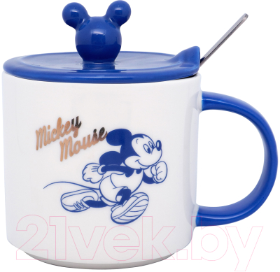 Кружка с ложкой Miniso Miniso Disney Mickey Mouse 4411 - фото