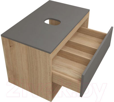 Тумба под умывальник Teymi Ritta 75 / T60525 (дуб эврика/графит матовый)