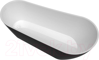 Ванна акриловая Teymi Solli 170x74x75 / T130110 (черный матовый)