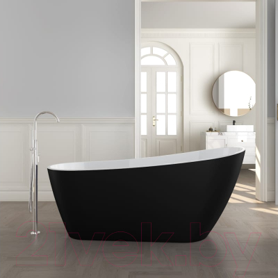 Ванна акриловая Teymi Solli 170x74x75 / T130110 (черный матовый)