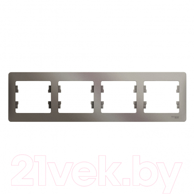 Рамка для выключателей и розеток Systeme (Schneider) Electric Glossa GSL001204 - фото