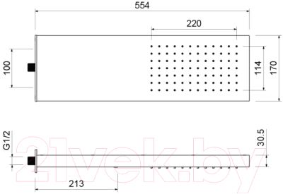 Лейка верхнего душа Aquatek AQ2084CR