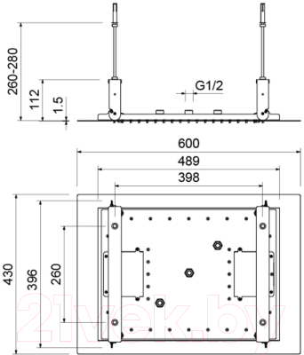 Лейка верхнего душа Aquatek AQ2083CR