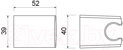 Душевой держатель Aquatek AQ2403MB