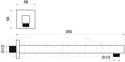 Душевой кронштейн Aquatek AQ2175MB